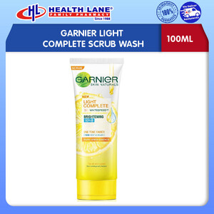 GARNIER LIGHT COMPLETE SCRUB WASH (100ML)